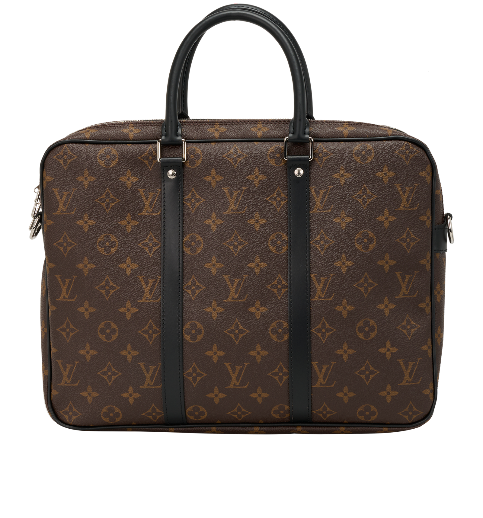 Porte Documents Voyage PM Briefcase, &pound;1,200, Handbags, Brown, Canvas, Back view